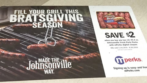 Johnsonville Meijer 'Bratsgiving' Floor Cling